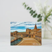 Post Plaza de España de Sevilla Briefkaart (Staand voorkant)