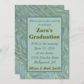 Post-pressionist Afstuderen Kaart (Voorkant / Achterkant)