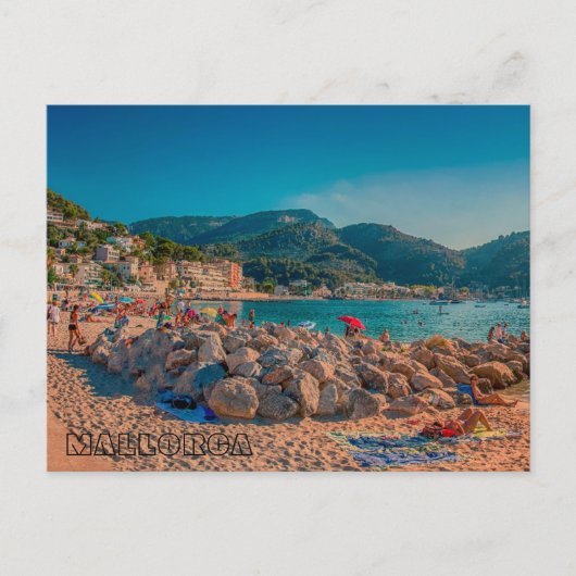 Post Puerto de Sóller en la isla de Mallorca Briefkaart (Voorkant)