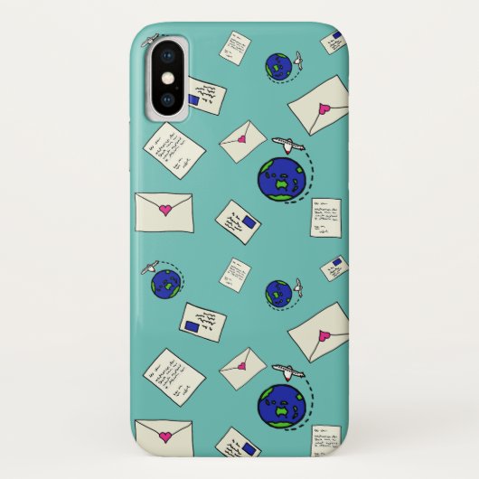 Post Rond de Wereld Case-Mate iPhone Case (Achterkant)