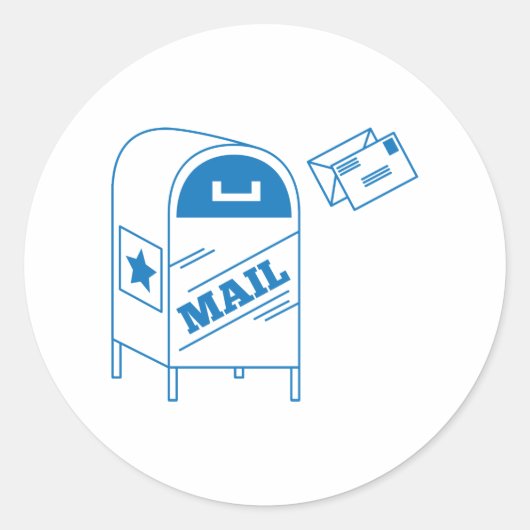 Post Ronde Sticker (Voorkant)