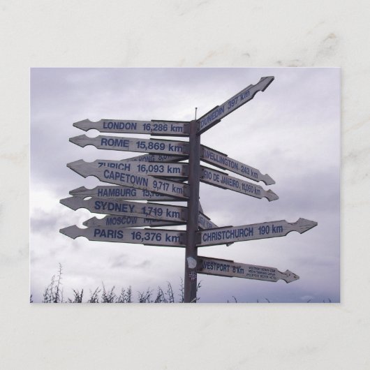 Post Sign. Briefkaart (Voorkant)