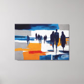 Post-Storm Zwervers – Abstracte figuren Canvas Afdruk (Voorkant)