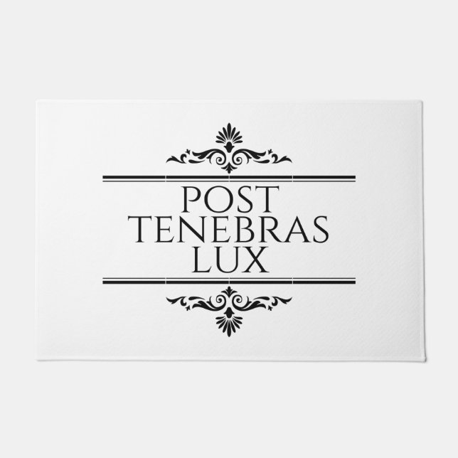 Post Tenebras Lux Deurmat (Voorkant)