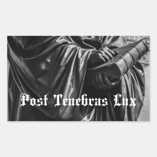 Post-Tenebras Lux-Sticker Rechthoekige Sticker (Voorkant)