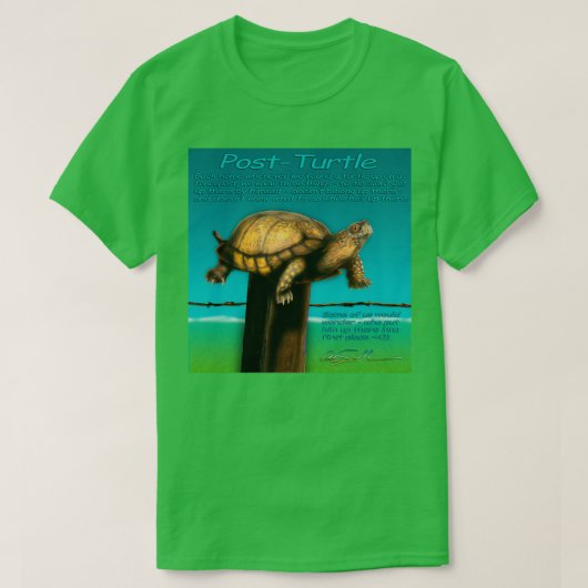 Post Turtle T-shirt (Design voorkant)