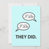 Post Weddenschap dat ik doe ze hebben uitgenodigd Kaart (Voorkant)