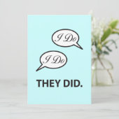 Post Weddenschap dat ik doe ze hebben uitgenodigd Kaart (Staand voorkant)