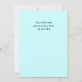 Post Weddenschap dat ik doe ze hebben uitgenodigd Kaart (Achterkant)