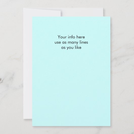 Post Weddenschap dat ik doe ze hebben uitgenodigd Kaart (Achterkant)