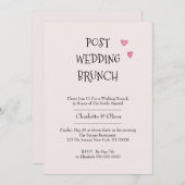 Post Wedding Brunch Kaart (Voorkant / Achterkant)