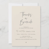 Post wedding Celebration, Thanks a Brunch Kaart (Voorkant)