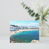 Postacard met stad Blanes Briefkaart (Staand voorkant)