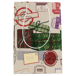 Postage christmas medium cadeauzakje