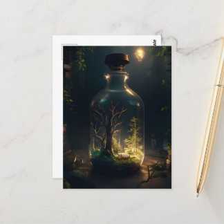 Postal Bosque enbotellado Briefkaart