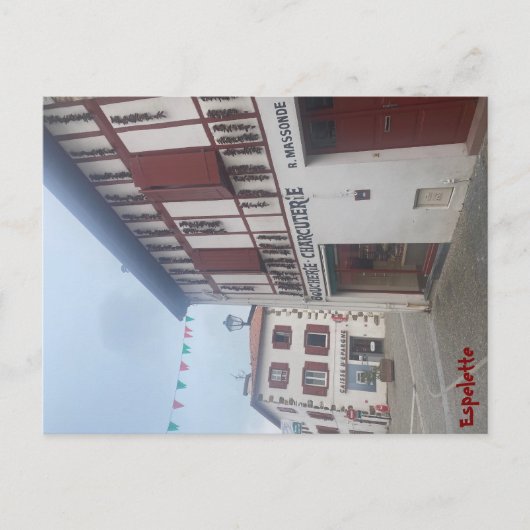 Postal card d'Espelette Briefkaart (Voorkant)