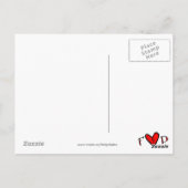 Postal Cardiogram Ik hou van je Briefkaart (Achterkant)