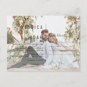 Postal De Invitación Eenvoudig en modern minimalis Uitnodiging Briefkaart