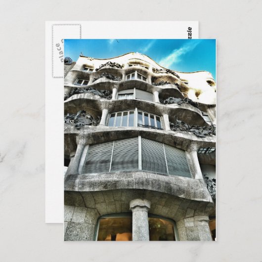 Postal de La Pedrera Briefkaart (Voorkant / Achterkant)