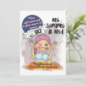 POSTAL DIA INTERNACIONAL CONTRA EL CANCER DE MAMA KAART (Staand voorkant)