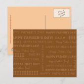 Postal - Happy Father's Day Briefkaart (Voorkant / Achterkant)