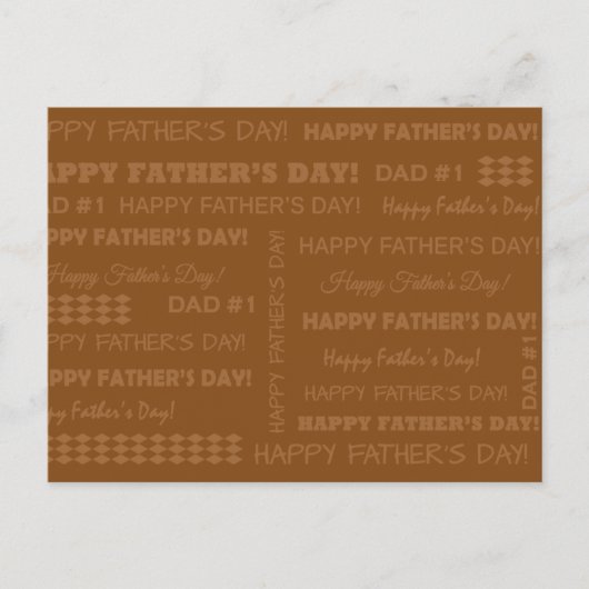Postal - Happy Father's Day Briefkaart (Voorkant)