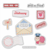 Postal Love Pen Pal Vinyl Stickers (Devant)