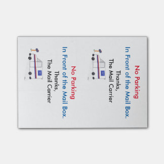 POSTAL "NO PARKING" POST IT NOTA POST-IT® NOTES