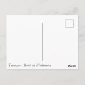 Postal tarragona briefkaart (Achterkant)