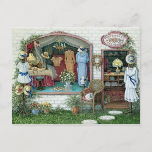 Postal Tenda de Ropa vintage Dibujada Briefkaart