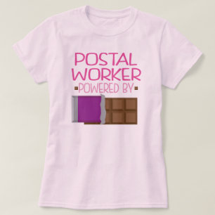 Postal Worker Chocolate Gift voor haar T-shirt