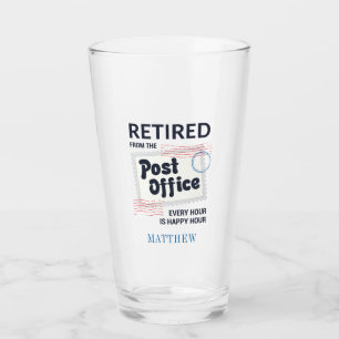 Postal Worker Coarbeider Mailman Persoonlijke naam Glas