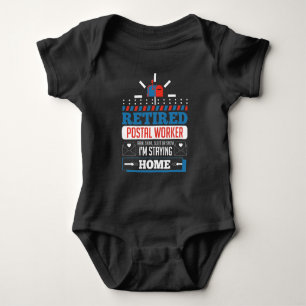 Postal Worker Funny Postman Retirement Romper