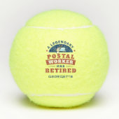 Postal Worker Gag, in ruste, gepersonaliseerd Tennisballen (Voorkant)