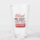 Postal Worker Mailman Retirement Funny Gag Glas (Voorkant)