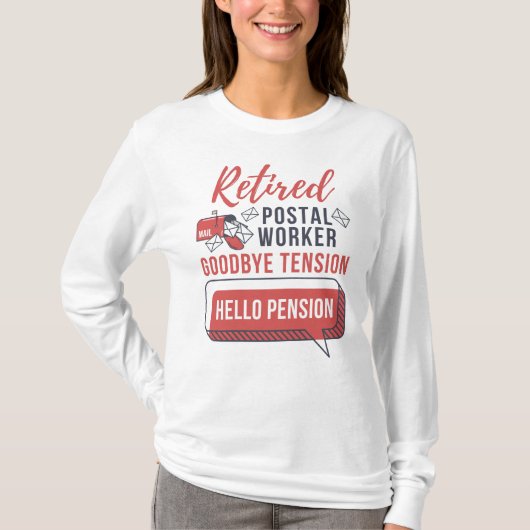 Postal Worker Mailman Retirement Novelty T-shirt (Voorkant)