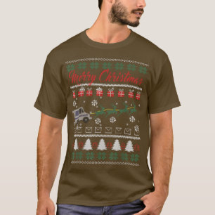 Postal Worker Merry Christmas Ugly Holiday T-shirt