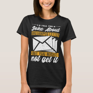 Postal Worker Postman schreef over onstempelde bri T-shirt
