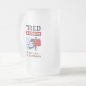 Postal Worker Retirement Postman Funny Gag Matglas Bierpul (Voorkant links)