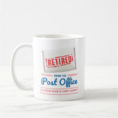 Postal Worker Retraite Mailman Funny Mug (Gauche)
