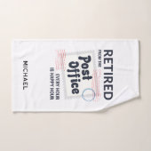 Postal Worker Retraite Mailman Keepsaké personnali (Serviette à main)