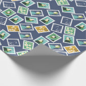 Postal Worker Wrapping Paper Cadeaupapier (Hoek)