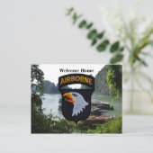 Postale 101e division aéroportée vietnam patch carte posta (Debout devant)