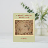 Postale 1633 Carte de portolan de l'océan Atlantique - Pas (Debout devant)