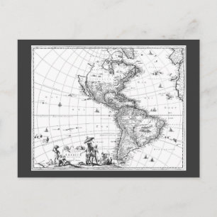 Postale 1671 Carte Totius Americae Description