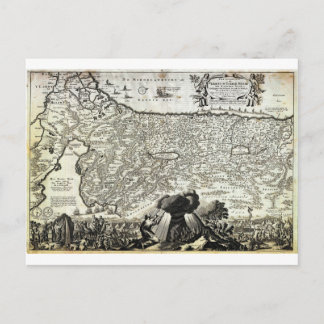 Postale 1702 Visscher Stoopendaal Carte d'Israël Palestine
