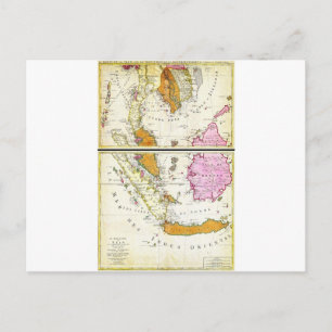 Postale 1710 Ottens Carte de l'Asie du Sud-Est Singapour T