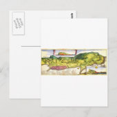 Postale 1720 De La Feuille Carte et Vue de Gibraltar Geo (Devant / Derrière)