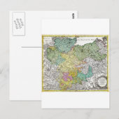 Postale 1730 Homann Carte de Basse-Saxe Berlin Lubeck H (Devant / Derrière)