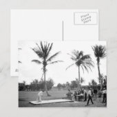 Postale 1904 Palm Beach jouants au golf la Floride. Carte (Devant / Derrière)